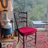 Rare chaise de chambre Napoléon III (1870/80), de style anglais