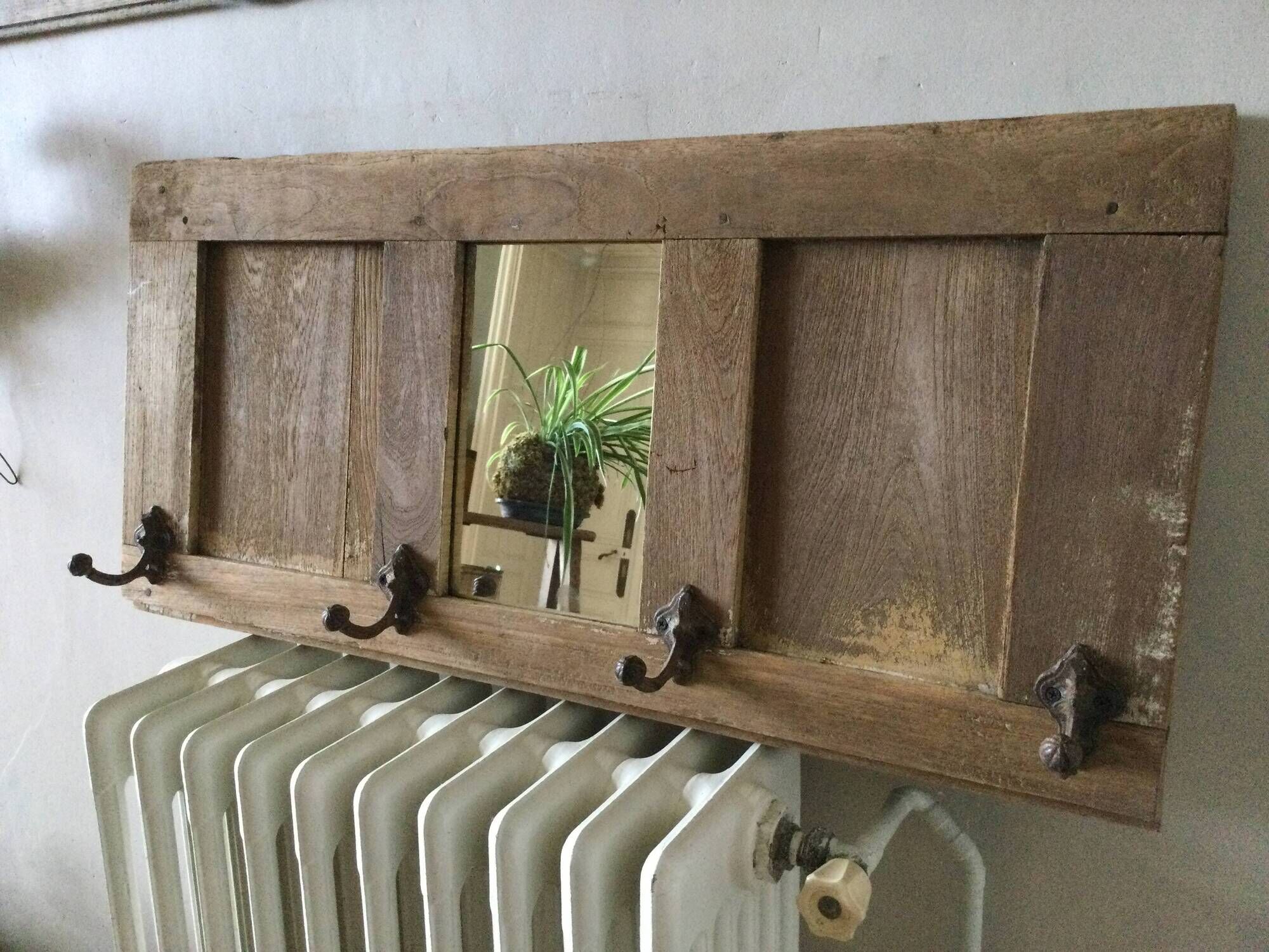 Oak entrance coat rack