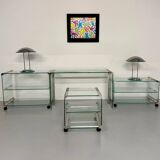Italian design glass console storage unit by Gallotti & Radice An70