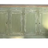 Ancien comptoir de mercerie – 4 portes, 4 tiroirs