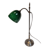 Green opaline globe lamp