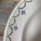 Flat plates Longwy model "Violetta", early 20th century
