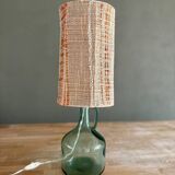 Woven shade lamp