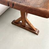 19th century brutalist oak table