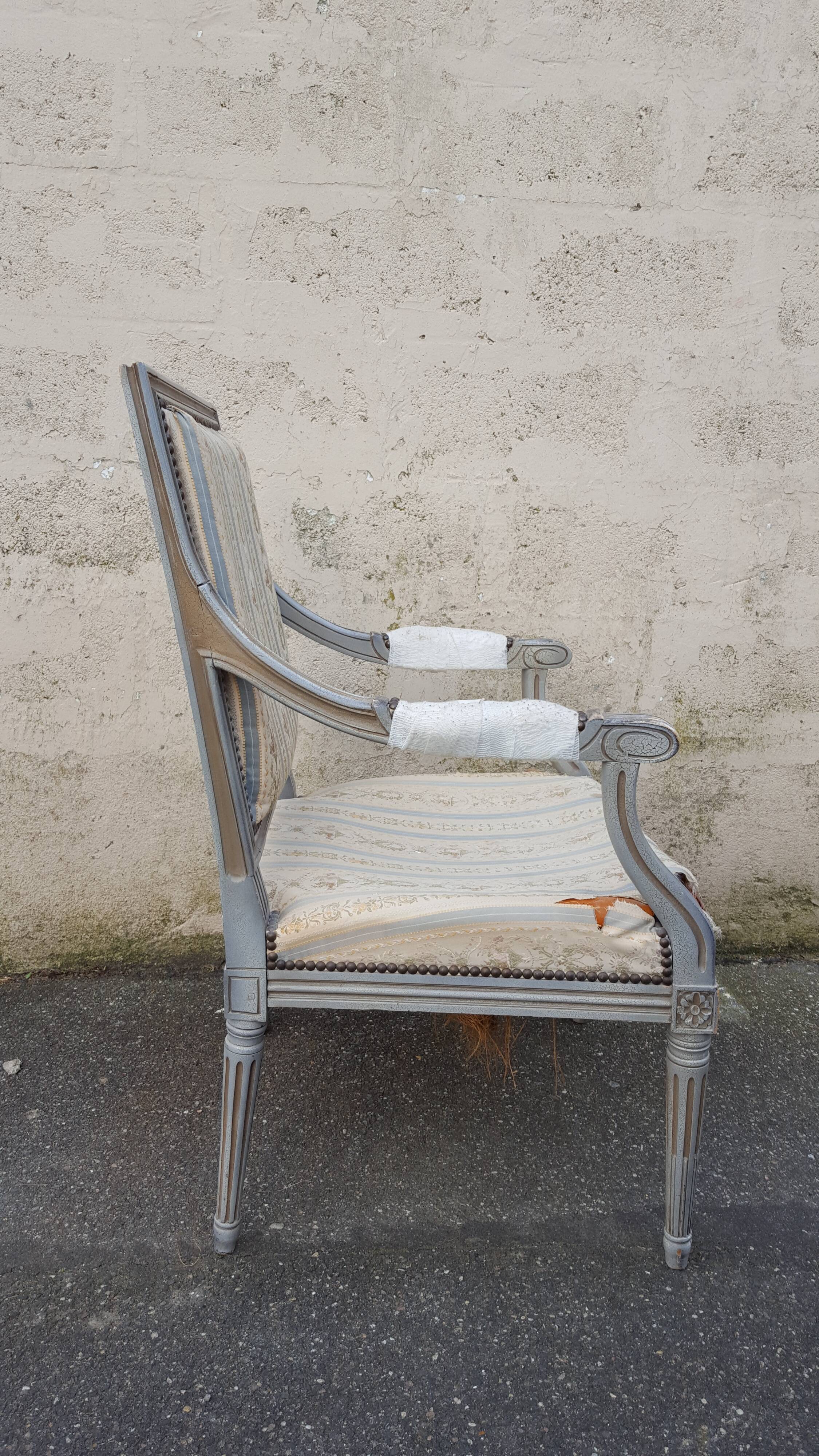 Louis XVI style armchair