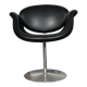 Fauteuil Tulip Pierre Paulin Artifort cuir noir