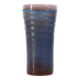 Ludovic handcrafted vase in blue glazed ceramic, 1970