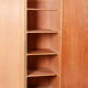 Restored oak bauhaus wardrobe, chrome-plated steel, czechia, 1930s
