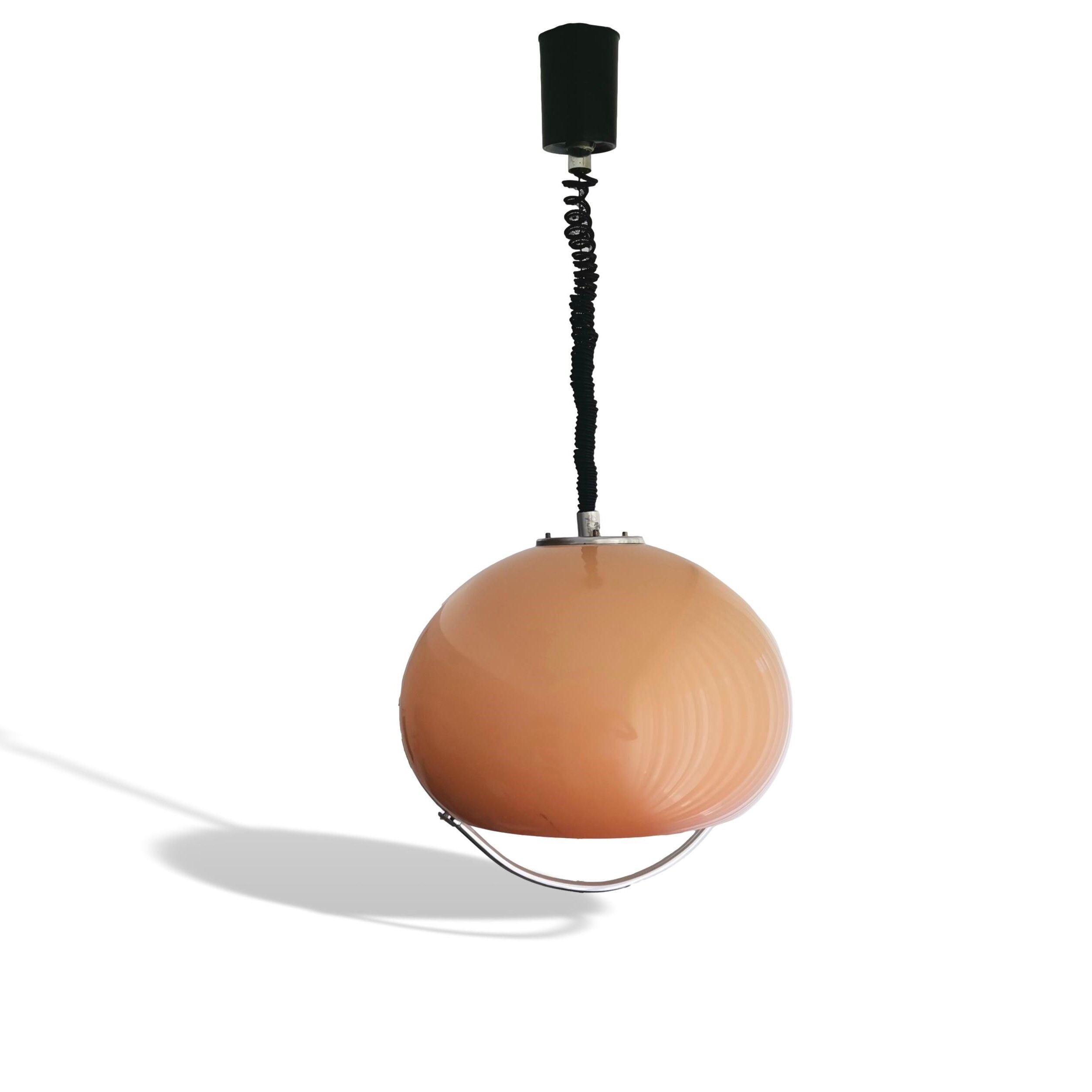 Italian 1970s Meblo pull down lamp by Massoni for Guzzini