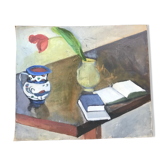 Peinture huile nature morte
