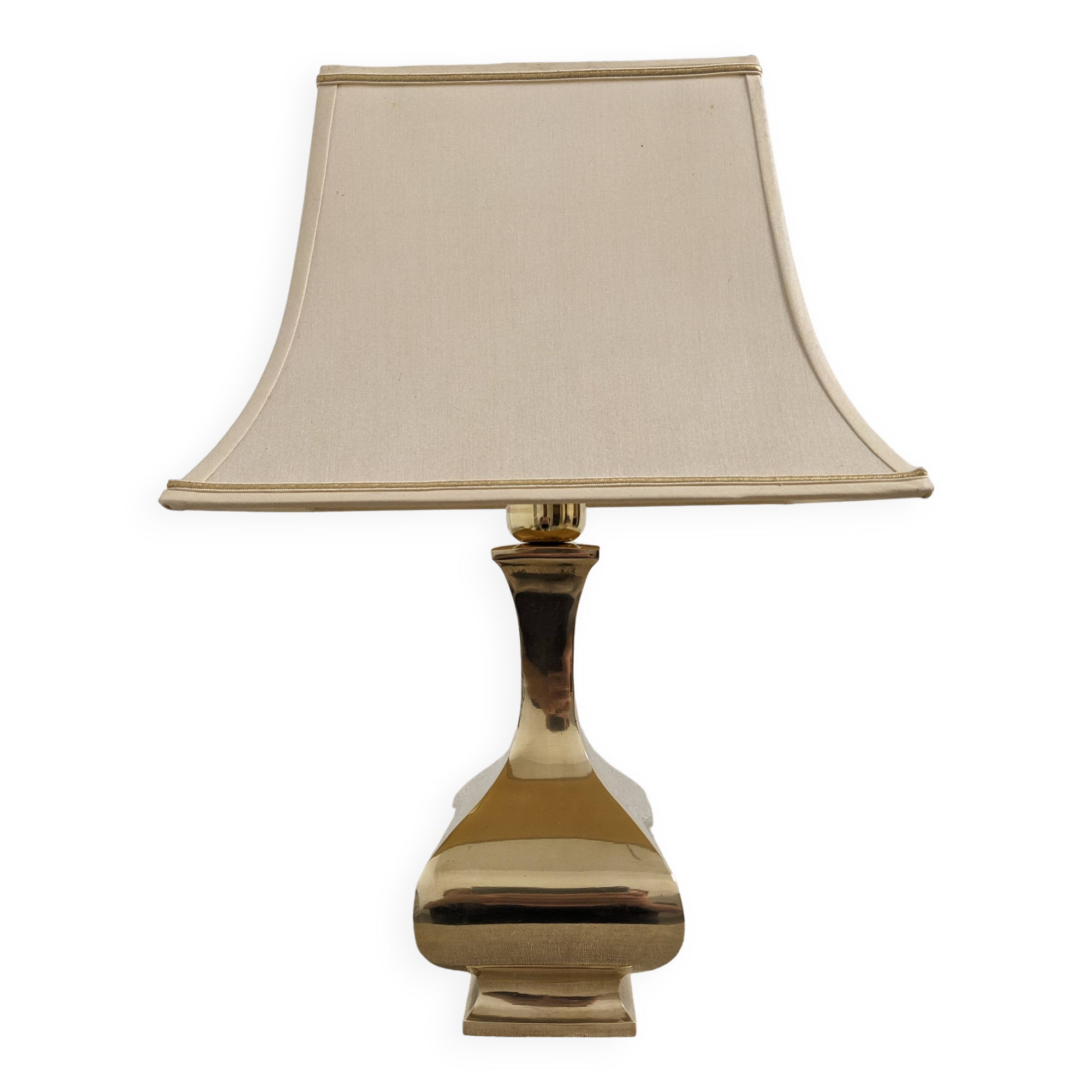 Solid brass lamp Aran model design Ciangiacomo circa 1974