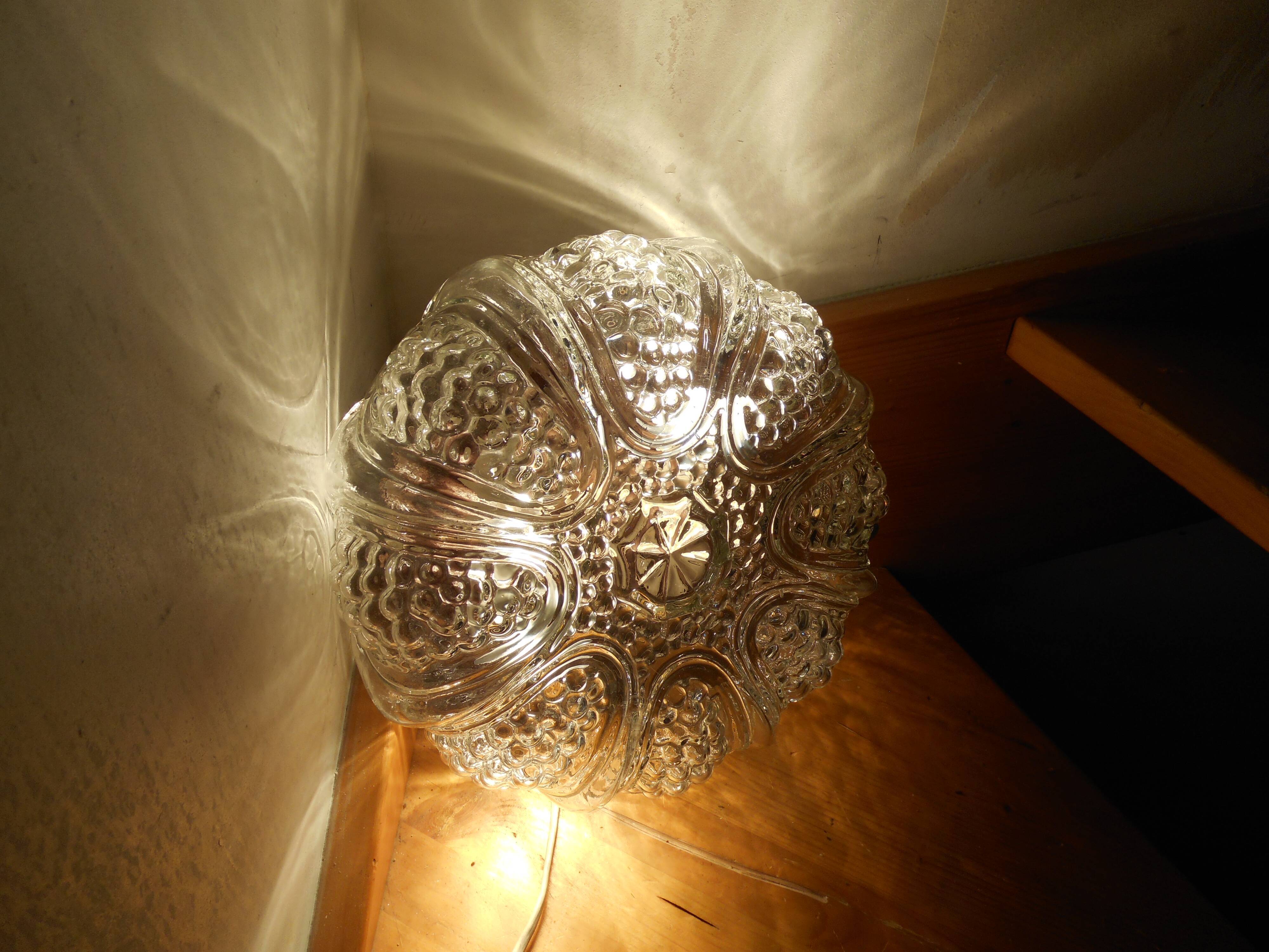 Vintage bubbled glass ceiling