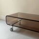 Michel Dumas Création - Smoked plexiglass coffee table for Roche Bobois 70