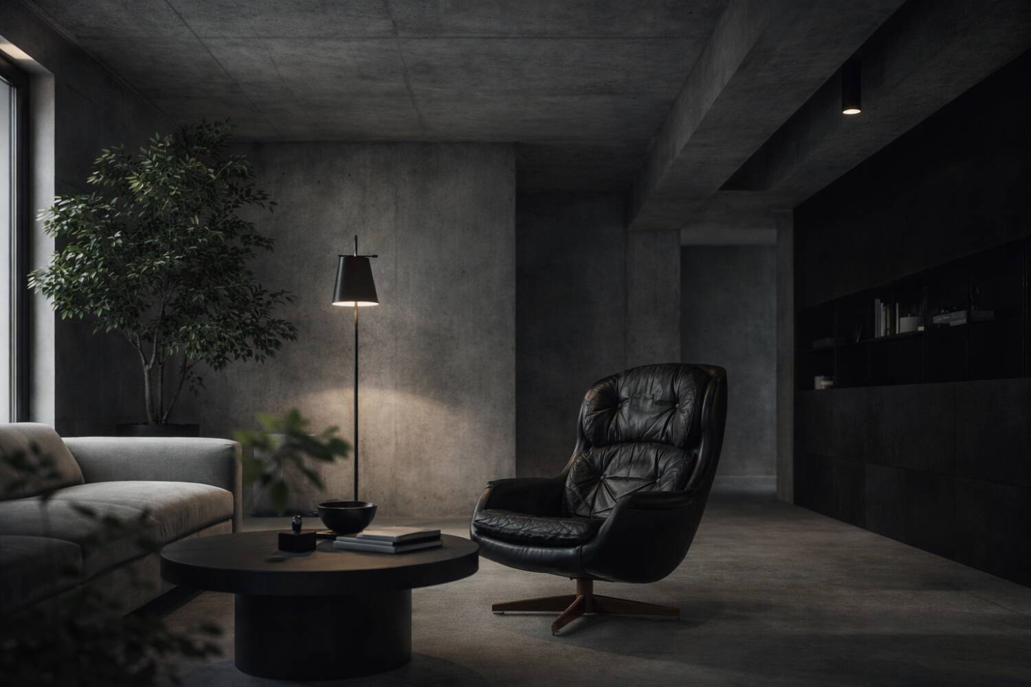 Fauteuil pivotant moderne scandinave vintage du milieu du siècle de Selig