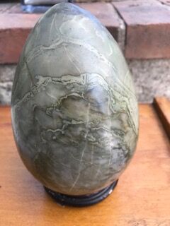 Green marble egg