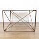 Mid century isocele side table designed by Max Sauze, French Architectural Coffee table