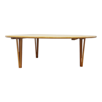 Midcentury coffee table beech wood