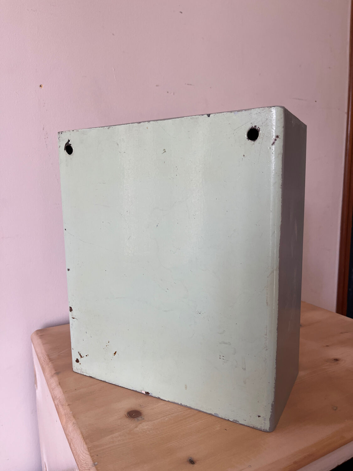 Metal pharmacy cabinet