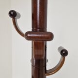 Italian Teak Wooden Coat Rack, 1980s