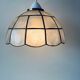 Vintage mother-of-pearl and brass pendant lamp