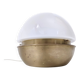 Space Age White Opaline Murano Glass and Brass Table Lamp, Italy