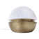 Space Age White Opaline Murano Glass and Brass Table Lamp, Italy
