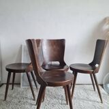 Set of 4 Scandinavian chairs from the 1960s.