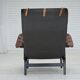 1970s, Swedish design by Bruno Mathsson, model "Pernilla",  leather.