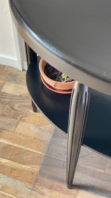 Gueridon console bois noir art déco
