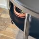 Gueridon console bois noir art déco