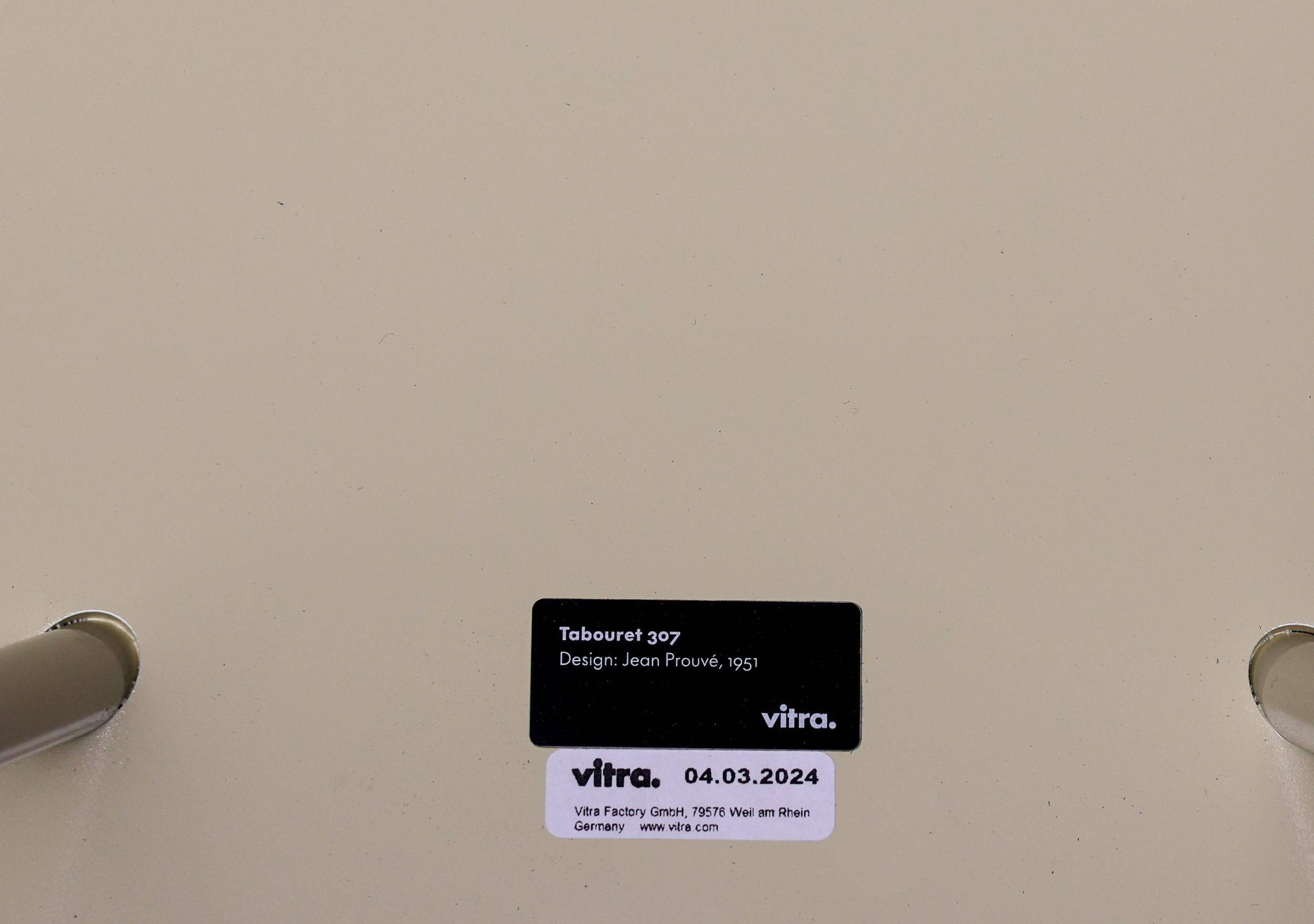 Stool 307 by Jean Prouvé for Vitra