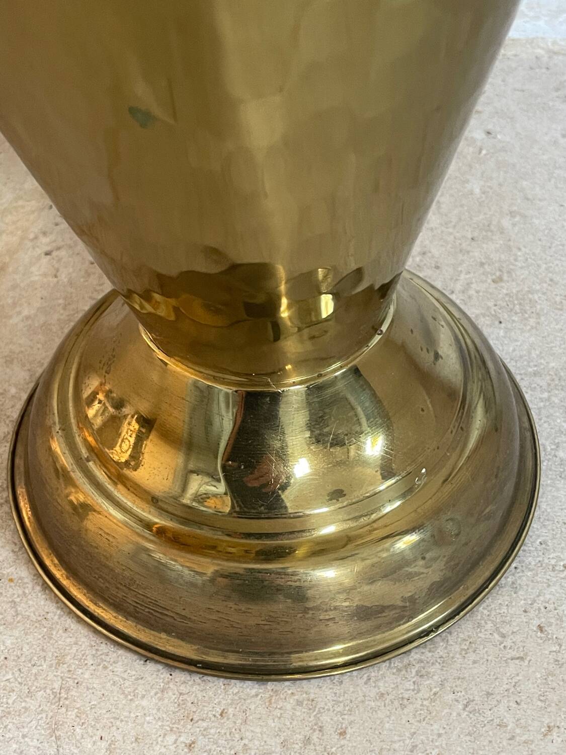 Vintage brass umbrella stand