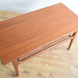 Restored Danish Teak Retro Trioh Draw Leaf Coffee Table