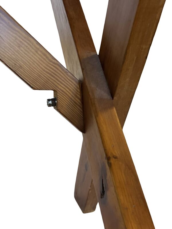 Table à manger vintage en pin des années 60, table à manger minimaliste