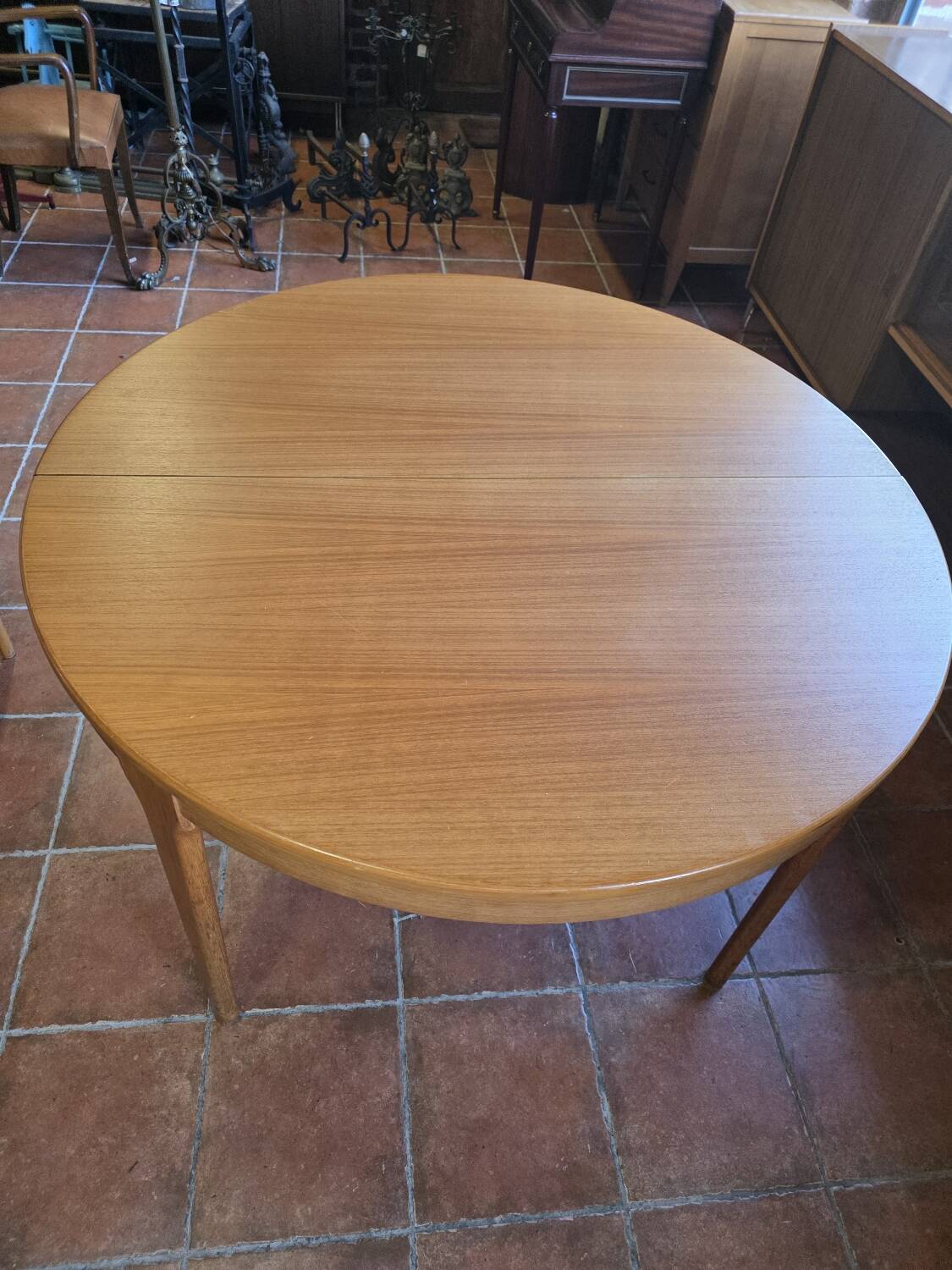 Scandinavian extendable teak table from the 1960s.