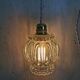 Vintage glass globe suspension walker