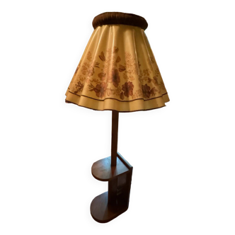 Vintage wooden floor lamp