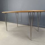 Superellipse Table by Bruno Mathsson and Piet Hein for Fritz Hansen