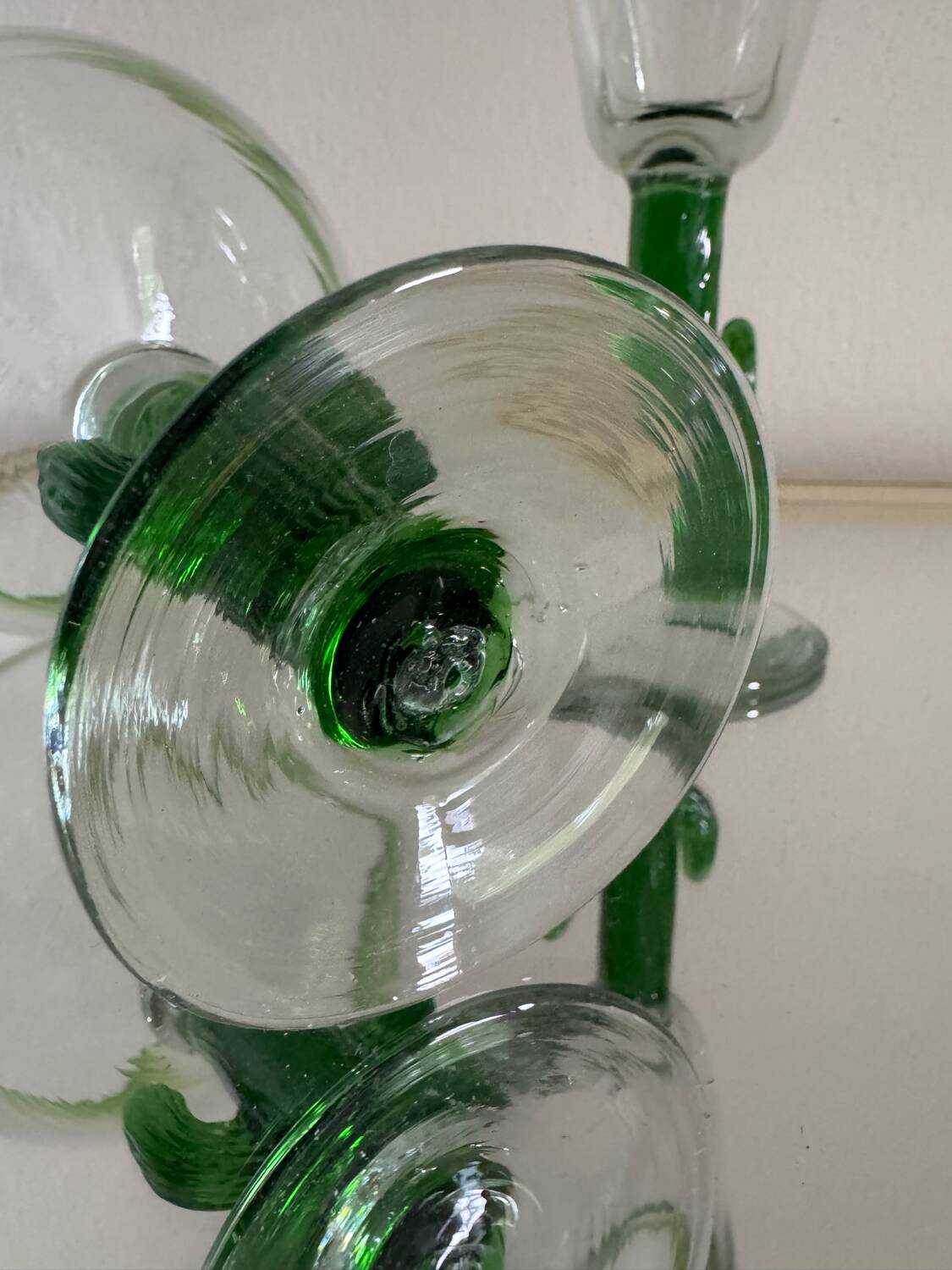 Vintage blown glass cactus glasses