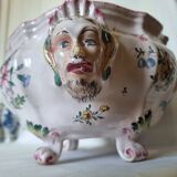 Antique 18th century Marseille earthenware planter by Veuve Perr