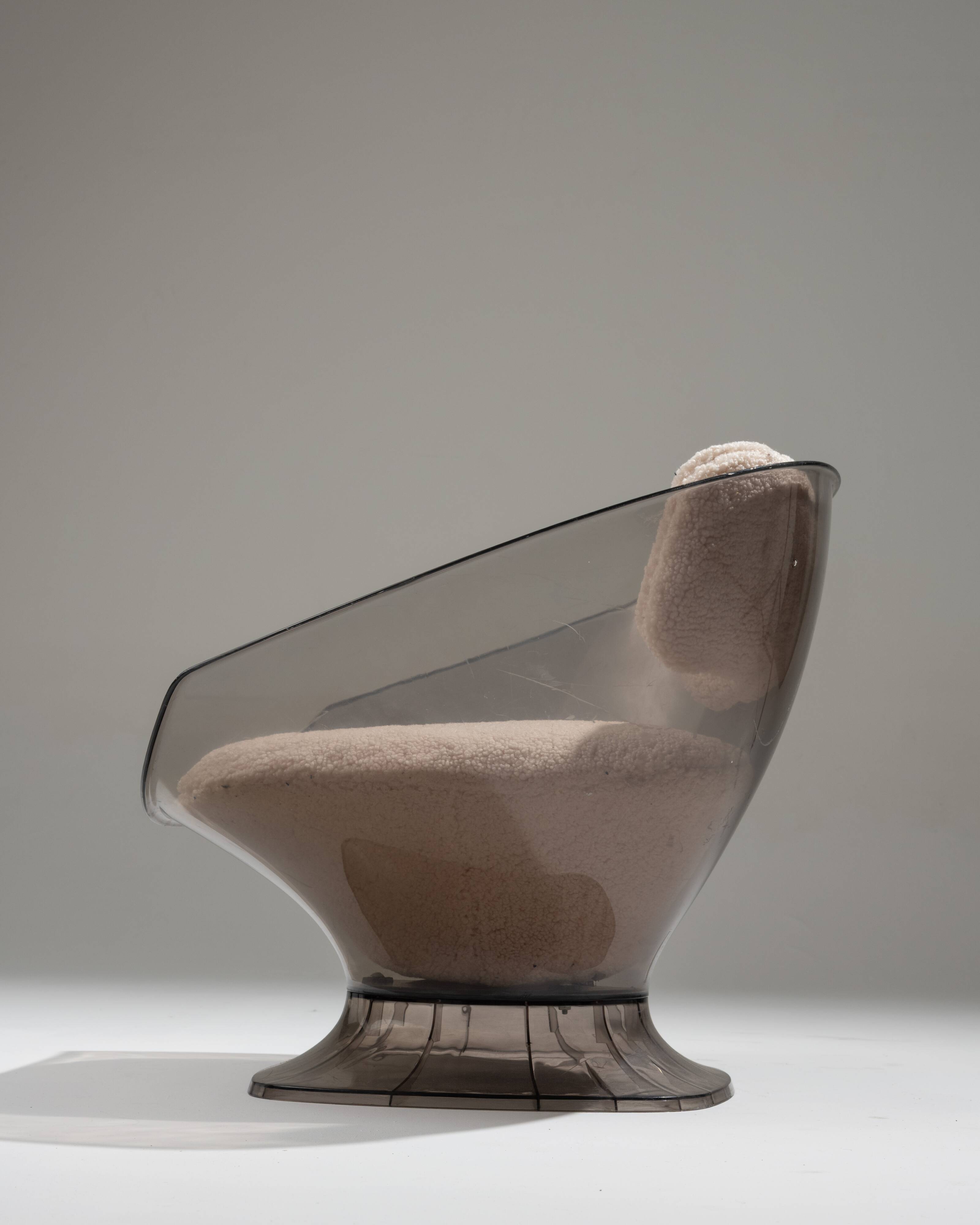 Pair of raphael raffel lounge chairs, 1980s