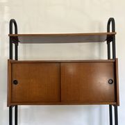 Freestanding wall unit with desk