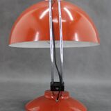 Lampe de table rouge des années 1970, Tchécoslovaquie