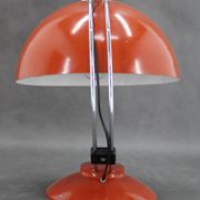 Lampe de table rouge des années 1970, Tchécoslovaquie