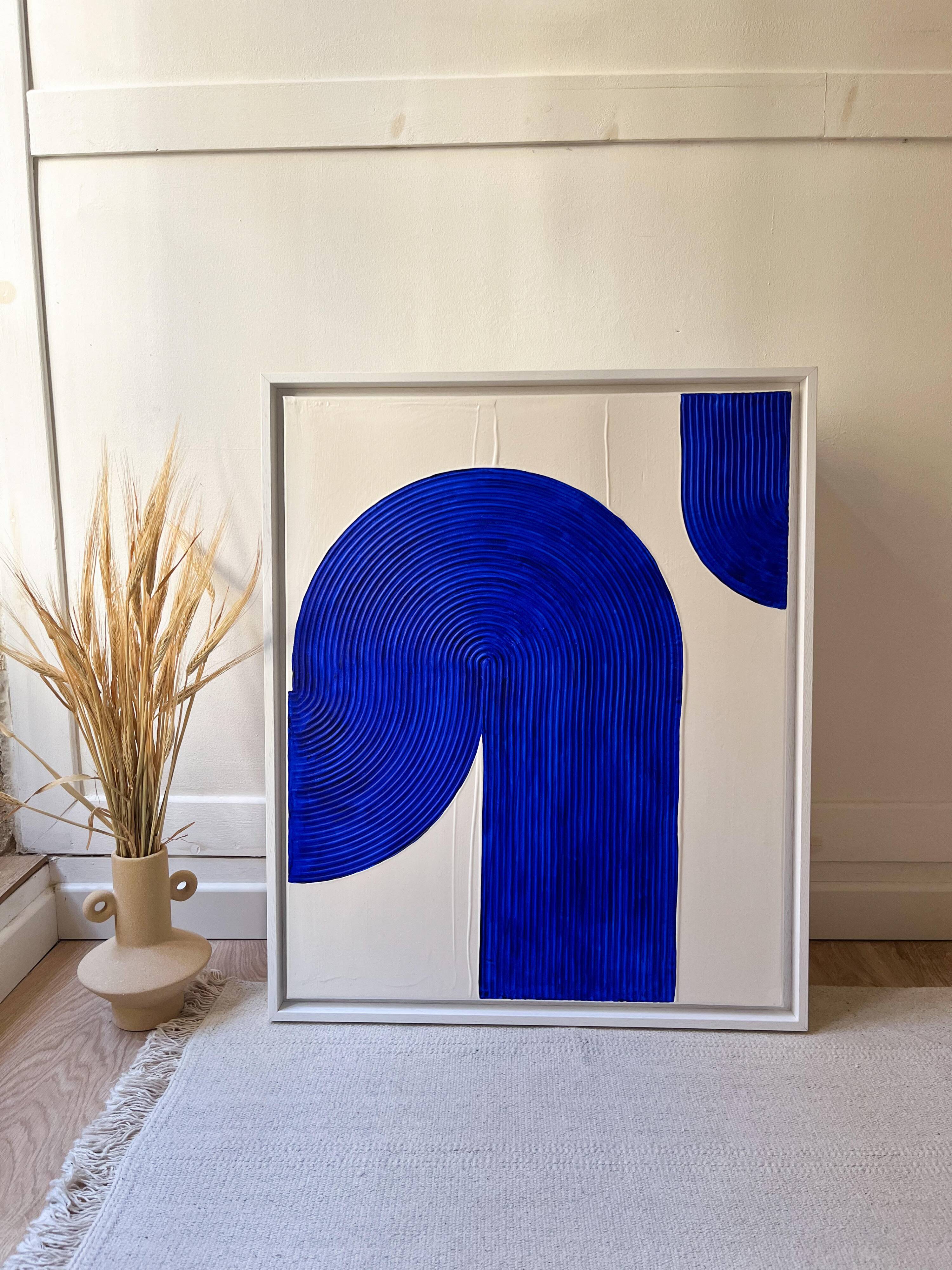 Electric blue textured board