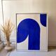 Electric blue textured board