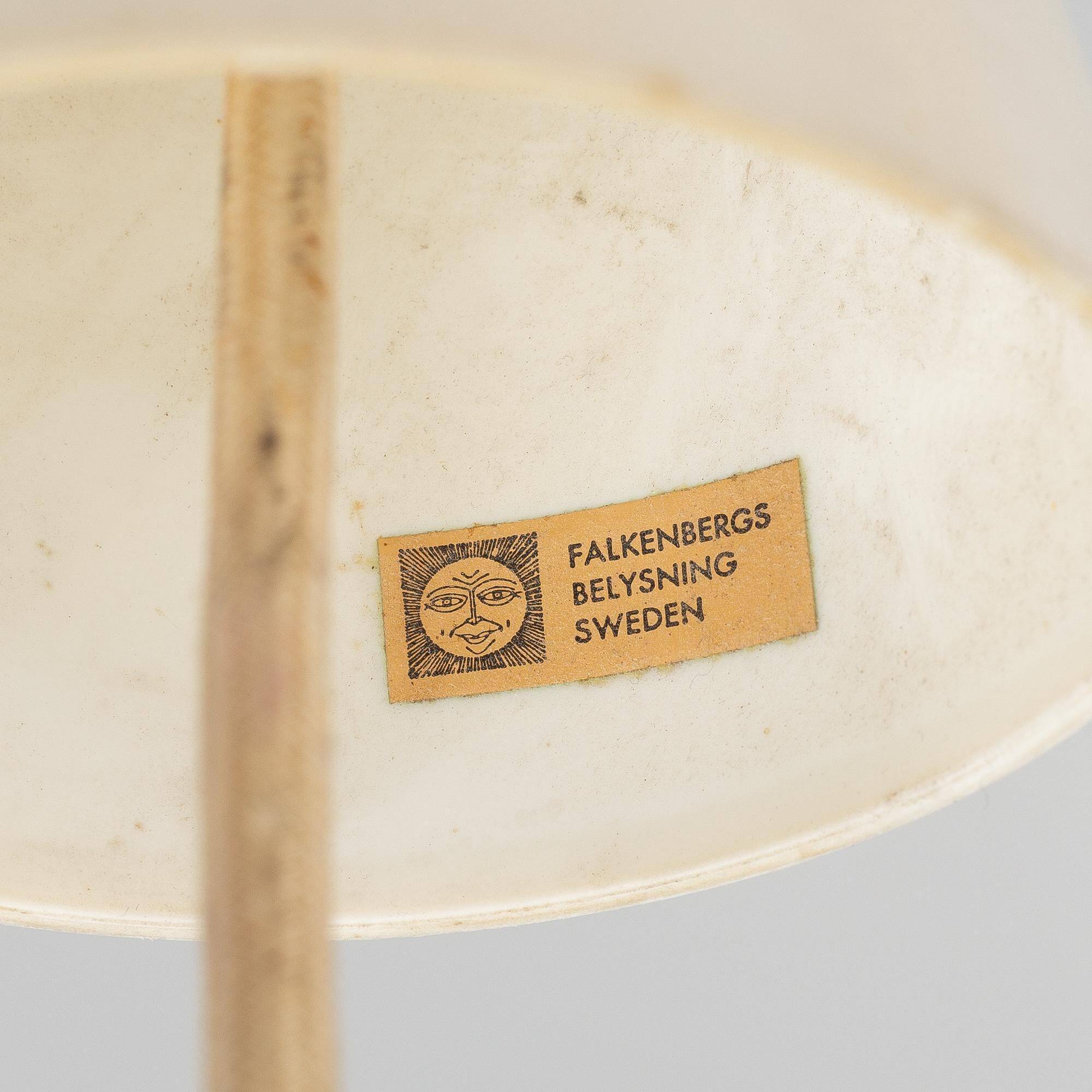 Helge Zimdal two ceiling lamps "Löken" Sweden 1970s