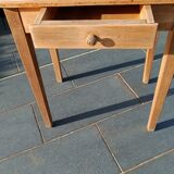 Desk or table in raw wood