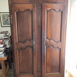 Cabinet 2 doors in solid walnut