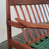 Scandinavian vintage 3-seater sofa in solid wood